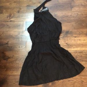 IVIR Women's Summer Dresses Halter Neck Sleeveless Elastic Waist A Line Swing